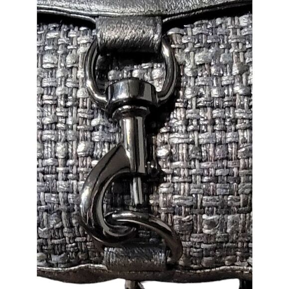 Rebecca Minkoff Mac Bombe Tweed Crossbody Shoulder Bag Designer Purse Rock Prof - Picture 2 of 6